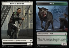 Human Soldier (0007) // Wolf (0035) Double-Sided Token